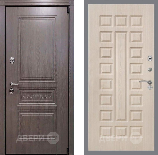 Входная металлическая Дверь Рекс (REX) Пренмиум-S FL-183 Беленый дуб в Рузе