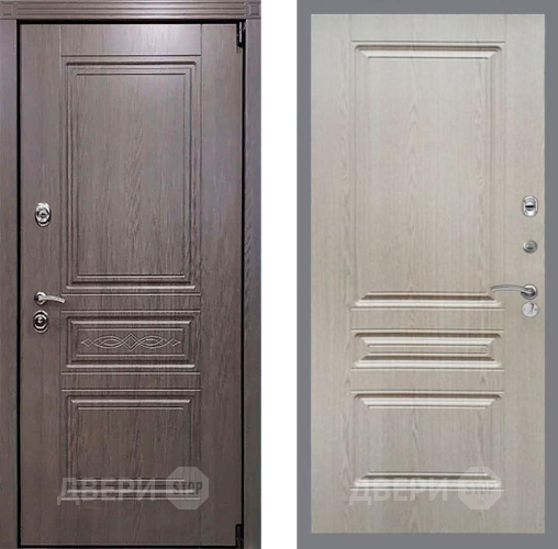 Входная металлическая Дверь Рекс (REX) Пренмиум-S FL-243 Беленый дуб в Рузе