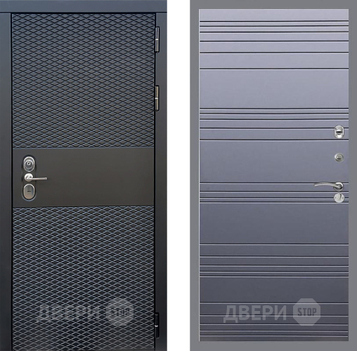 Дверь Стоп БЛЭК CISA Лайн Силк титан в Рузе