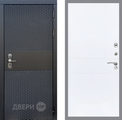 Входная металлическая Дверь Стоп БЛЭК CISA ФЛ-290 Силк Сноу в Рузе