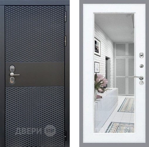 Дверь Стоп БЛЭК CISA Зеркало Силк Сноу в Рузе