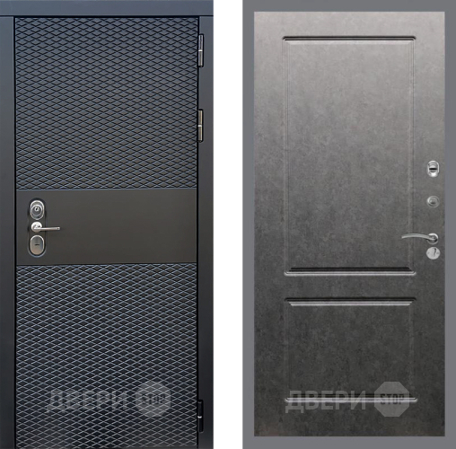 Входная металлическая Дверь Стоп БЛЭК CISA ФЛ-117 Штукатурка графит в Рузе