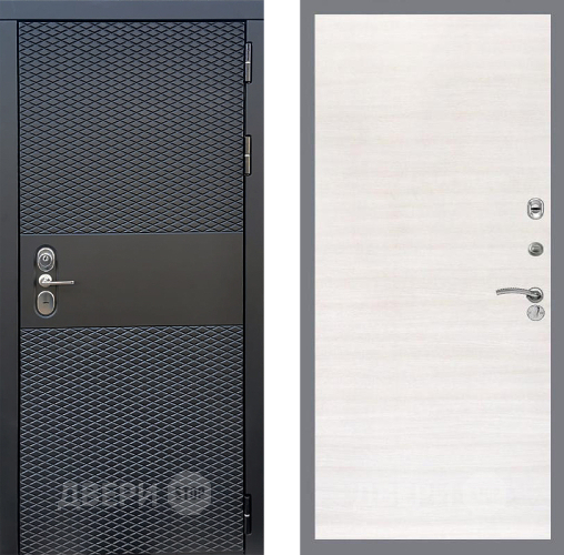 Входная металлическая Дверь Стоп БЛЭК CISA Гладкая Акация светлая в Рузе