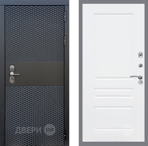 Входная металлическая Дверь Стоп БЛЭК CISA ФЛ-243 Силк Сноу в Рузе