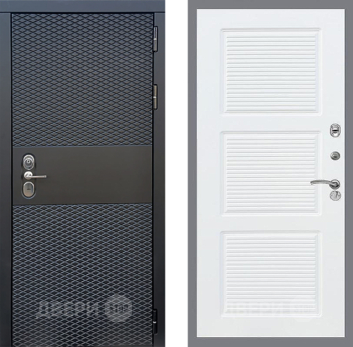 Входная металлическая Дверь Стоп БЛЭК CISA ФЛ-1 Силк Сноу в Рузе