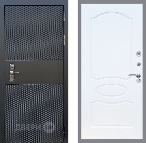 Входная металлическая Дверь Стоп БЛЭК CISA ФЛ-128 Белый ясень в Рузе