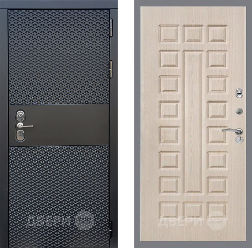 Входная металлическая Дверь Стоп БЛЭК CISA ФЛ-183 Беленый дуб в Рузе