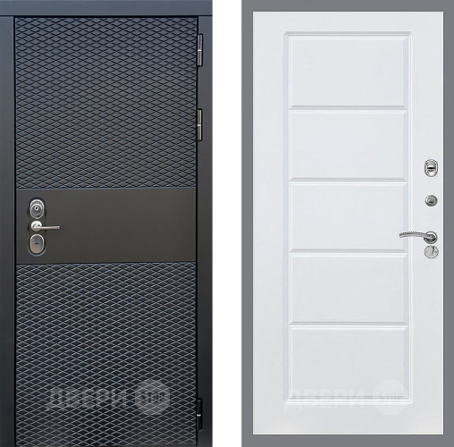 Входная металлическая Дверь Стоп БЛЭК CISA ФЛ-39 Силк Сноу в Рузе