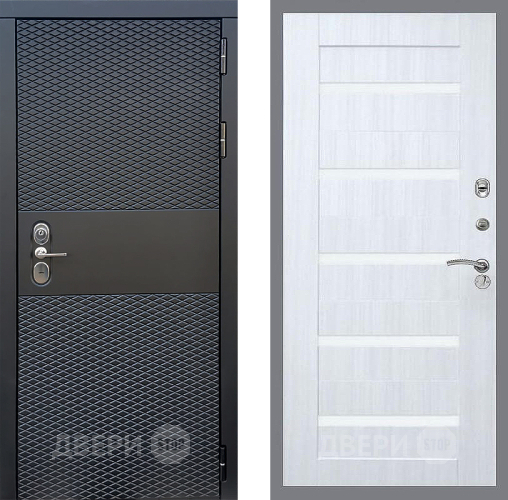 Входная металлическая Дверь Стоп БЛЭК CISA СБ-14 Сандал белый в Рузе