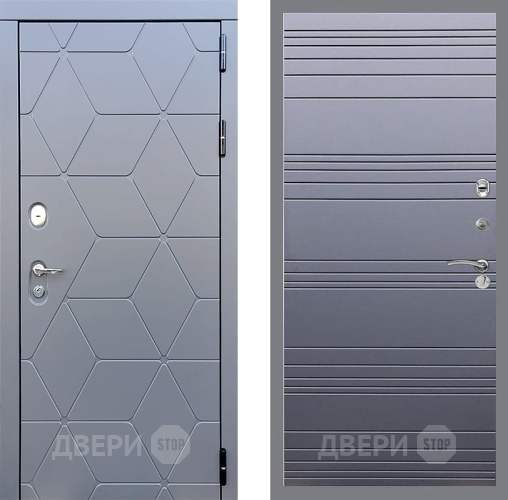 Дверь Стоп КОСМО Лайн Силк титан в Рузе