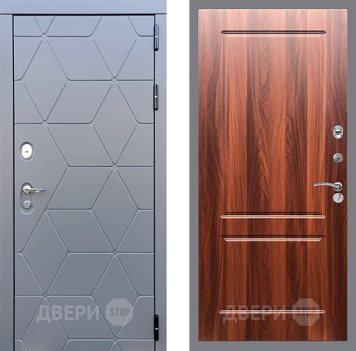 Входная металлическая Дверь Стоп КОСМО ФЛ-117 Итальянский орех в Рузе