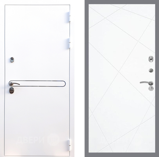 Входная металлическая Дверь Стоп Лайн Вайт ФЛ-291 Силк Сноу в Рузе