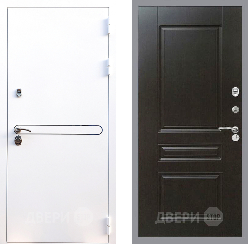 Входная металлическая Дверь Стоп Лайн Вайт ФЛ-243 Венге в Рузе