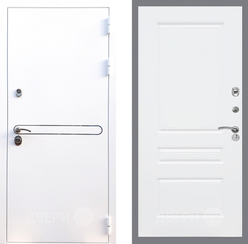 Входная металлическая Дверь Стоп Лайн Вайт ФЛ-243 Силк Сноу в Рузе