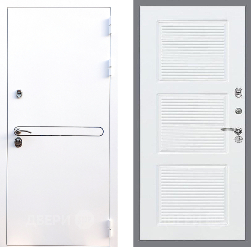 Входная металлическая Дверь Стоп Лайн Вайт ФЛ-1 Силк Сноу в Рузе