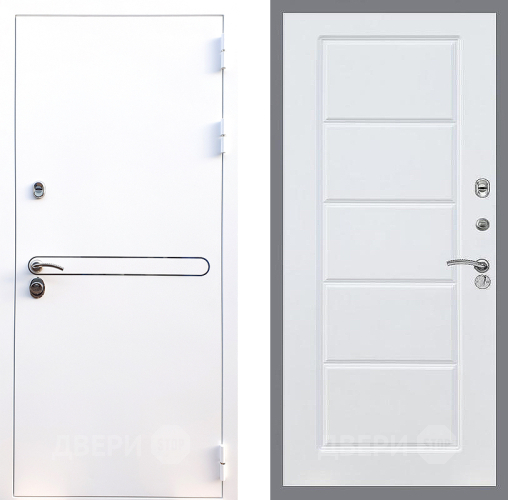 Входная металлическая Дверь Стоп Лайн Вайт ФЛ-39 Силк Сноу в Рузе