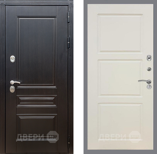 Входная металлическая Дверь Стоп МЕГАПОЛИС ФЛ-3 Шампань в Рузе