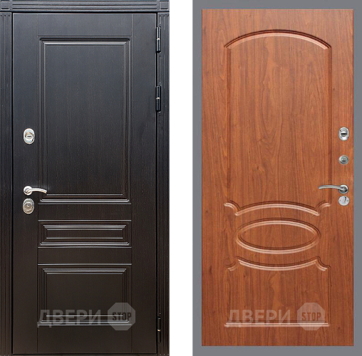 Входная металлическая Дверь Стоп МЕГАПОЛИС ФЛ-128 Береза мореная в Рузе