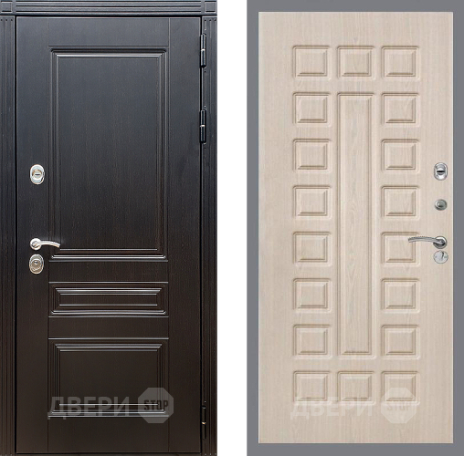 Входная металлическая Дверь Стоп МЕГАПОЛИС ФЛ-183 Беленый дуб в Рузе