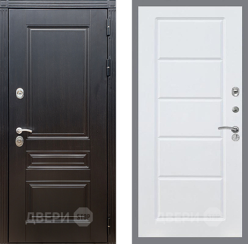 Входная металлическая Дверь Стоп МЕГАПОЛИС ФЛ-39 Силк Сноу в Рузе