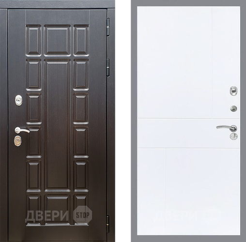 Входная металлическая Дверь Стоп НЬЮ ЙОРК ФЛ-290 Силк Сноу в Рузе