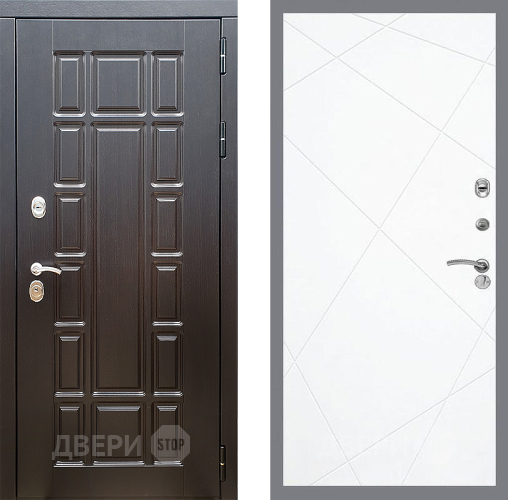 Входная металлическая Дверь Стоп НЬЮ ЙОРК ФЛ-291 Силк Сноу в Рузе