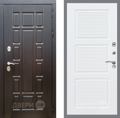 Входная металлическая Дверь Стоп НЬЮ ЙОРК ФЛ-1 Силк Сноу в Рузе