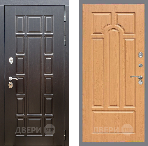 Входная металлическая Дверь Стоп НЬЮ ЙОРК ФЛ-58 Дуб в Рузе