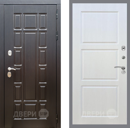 Входная металлическая Дверь Стоп НЬЮ ЙОРК ФЛ-3 Лиственница беж в Рузе