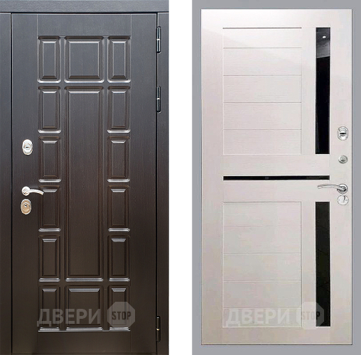 Входная металлическая Дверь Стоп НЬЮ ЙОРК СБ-18 Лиственница беж в Рузе