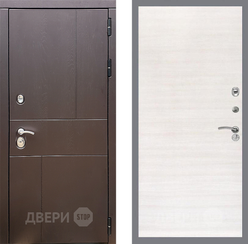 Входная металлическая Дверь Стоп УРБАН Гладкая Акация светлая в Рузе