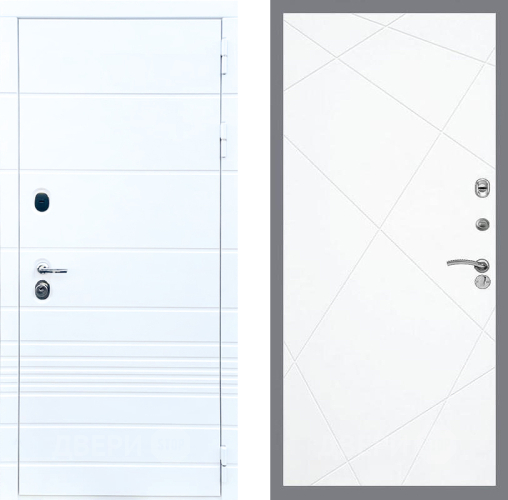 Входная металлическая Дверь Стоп ТРЕНДО ФЛ-291 Силк Сноу в Рузе