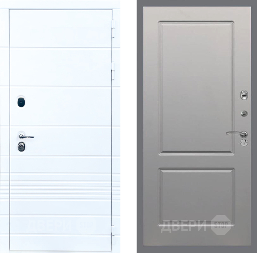 Входная металлическая Дверь Стоп ТРЕНДО ФЛ-117 Грей софт в Рузе