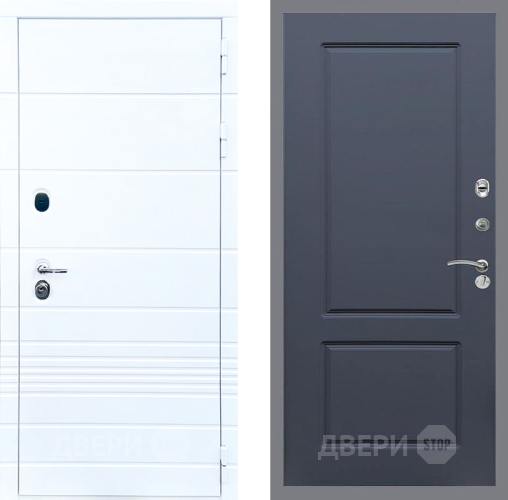 Дверь Стоп ТРЕНДО ФЛ-117 Силк титан в Рузе