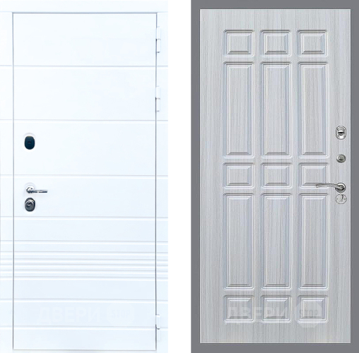 Входная металлическая Дверь Стоп ТРЕНДО ФЛ-33 Сандал белый в Рузе