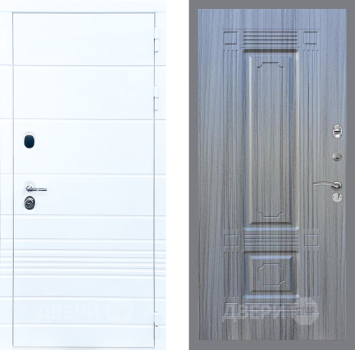 Входная металлическая Дверь Стоп ТРЕНДО ФЛ-2 Сандал грей в Рузе