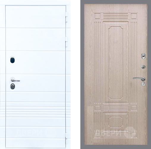 Дверь Стоп ТРЕНДО ФЛ-2 Беленый дуб в Рузе