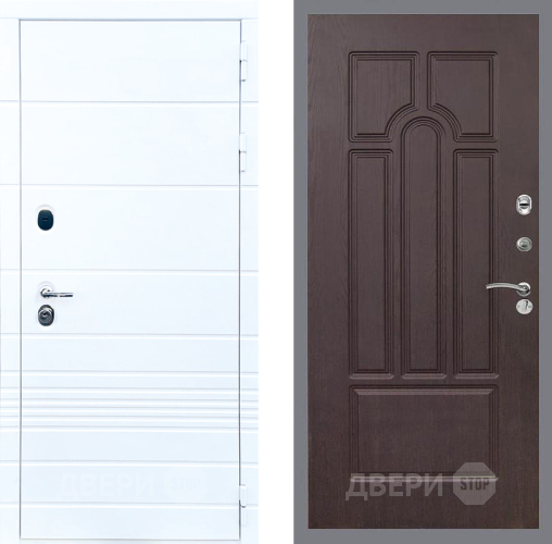 Входная металлическая Дверь Стоп ТРЕНДО ФЛ-58 Венге в Рузе