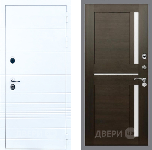 Входная металлическая Дверь Стоп ТРЕНДО СБ-18 Венге в Рузе