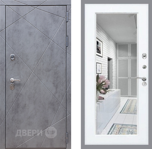 Входная металлическая Дверь Стоп Лучи Зеркало Силк Сноу в Рузе