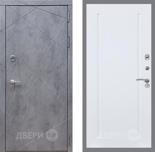 Дверь Стоп Лучи ФЛ-68 Силк Сноу в Рузе