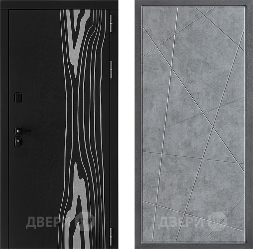 Входная металлическая Дверь Дверной континент ДК-12 ФЛ-655 Бетон серый в Рузе