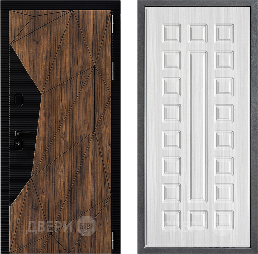 Входная металлическая Дверь Дверной континент ДК-11 ФЛ-183 Сандал белый в Рузе