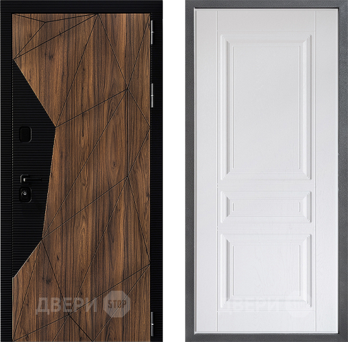 Входная металлическая Дверь Дверной континент ДК-11 ФЛ-243 Альберо Браш серебро в Рузе