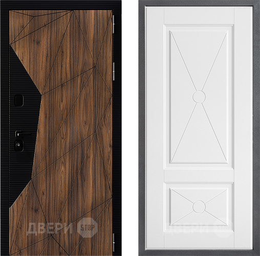 Входная металлическая Дверь Дверной континент ДК-11 ФЛ-617 Софт милк в Рузе