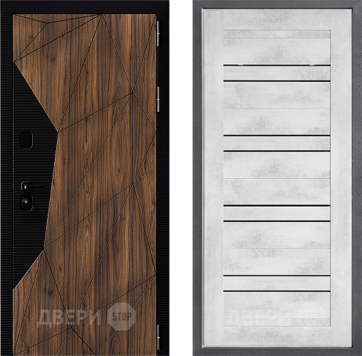 Входная металлическая Дверь Дверной континент ДК-11 ФЛ-49 Бетон снежный в Рузе