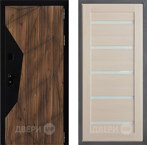 Входная металлическая Дверь Дверной континент ДК-11 ФЛ-47 Лиственница белая в Рузе