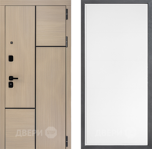 Входная металлическая Дверь Дверной континент ДК-14 ФЛ-649 Белый софт в Рузе