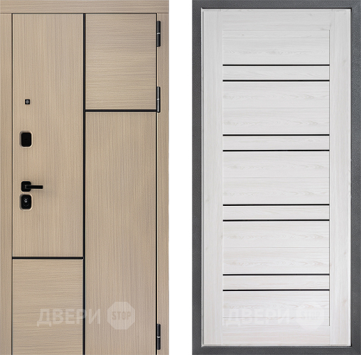 Входная металлическая Дверь Дверной континент ДК-14 ФЛ-49 Сосна белая в Рузе