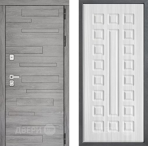 Входная металлическая Дверь Дверной континент ДК-10 ФЛ-183 Сандал белый в Рузе